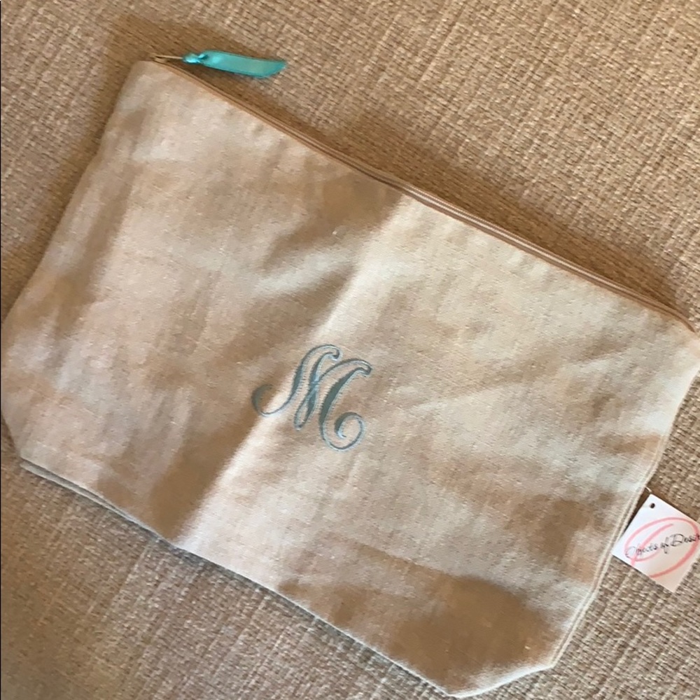 linen travel pouch